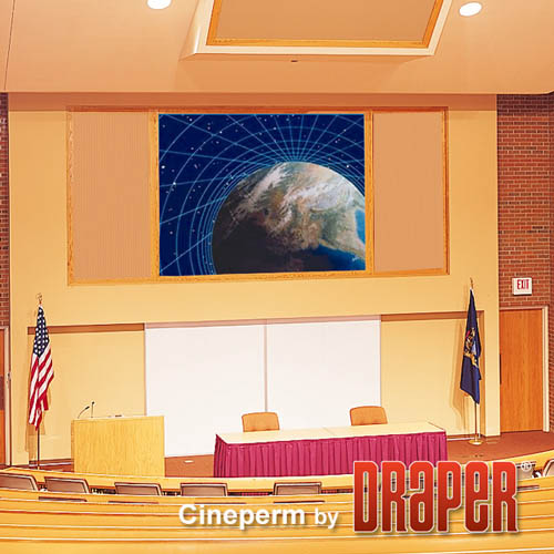 Draper 251066 Cineperm 136 diag. (72.5x116) - Widescreen [16:10] - Matt White XT1000V 1.0 Gain - Draper-251066