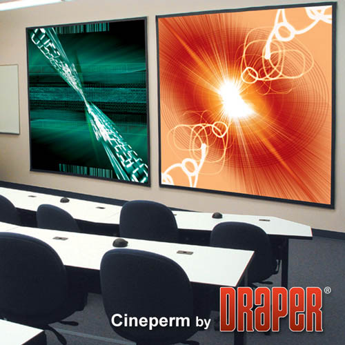 Draper 250025SC Cineperm 161 diag. (80x140) - HDTV [16:9] - ClearSound NanoPerf XT1000V 1.0 Gain - Draper-250025SC
